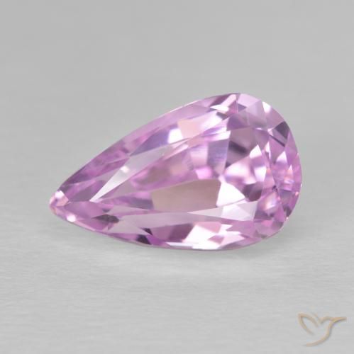 5.64ct Natürlicher Lila-rosa Kunzit, Birnenform, VVS