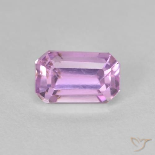 2.06ct Natürlicher Helles Flieder Kunzit, Smaragdschliff, VS
