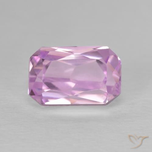 3.64ct Natürlicher Kirschrosa-Ton Kunzit, Smaragdschliff, VVS