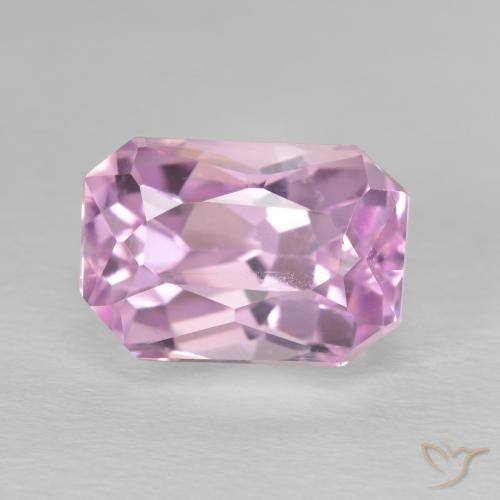 5.46ct Natürlicher Sehr helles Royal Purple Pink Kunzit, Smaragdschliff, VVS-VS