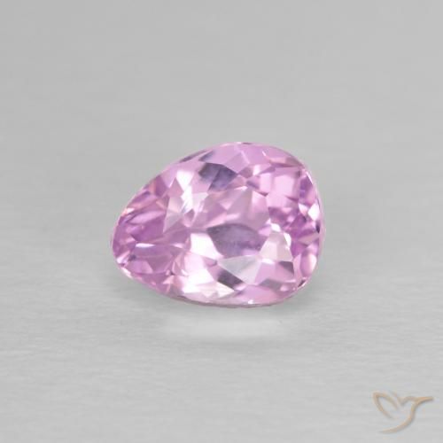 1.44ct Natürlicher Rosaviolettes Lila Kunzit, Birnenform, VS