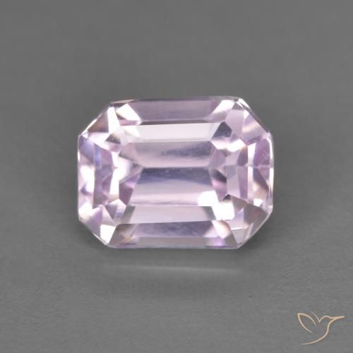 2.19ct Natürlicher Hellviolettes Rosa Kunzit, Smaragdschliff, VS