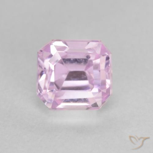 1.55ct Natürlicher Kirschrosa-Ton Kunzit, Smaragdschliff, VVS