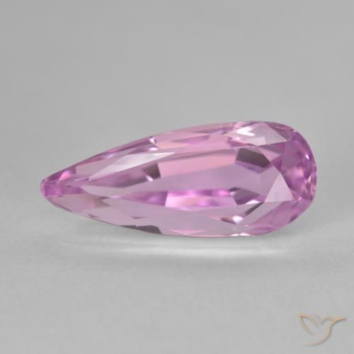 7.27ct Natürlicher Sehr helles Rosa Kunzit, Birnenform, VVS