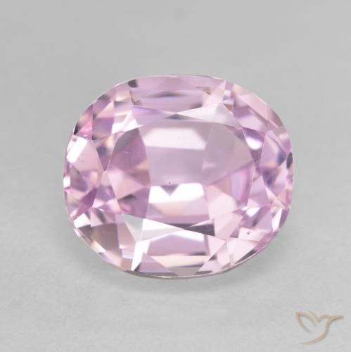 6.63ct Natürlicher Mittelrosa Kunzit, Oval, VVS