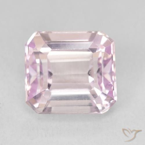 5.06ct Natürlicher Kirschrosa-Ton Kunzit, Smaragdschliff, VVS-VS