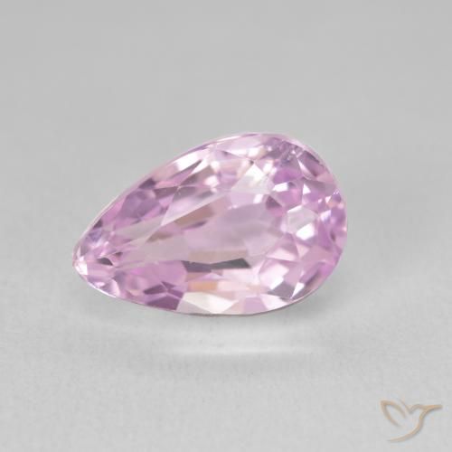 5.91ct Natürlicher Rosaviolettes Lila Kunzit, Birnenform, VVS-VS