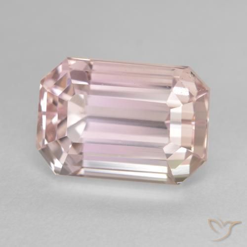 9,17 ctw natürlicher Medium Light-Pink Kunzit, Oktagonschliff, VVS-VS