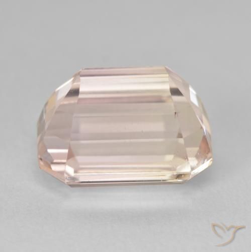 9,17 ctw natürlicher Medium Light-Pink Kunzit, Oktagonschliff, VVS-VS