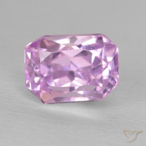 2.12ct Natürlicher Königslila Rosa Kunzit, Smaragdschliff, VS
