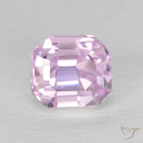 2.02ct Natürlicher hellrosa Kunzit, Smaragdschliff, VS