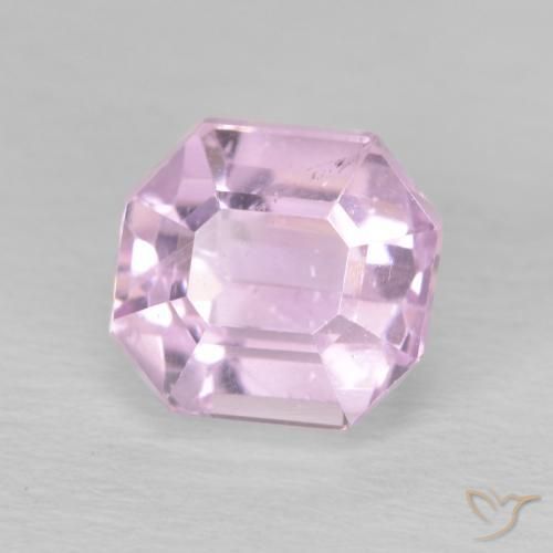 3.02ct Natürlicher hellrosa Kunzit, Smaragdschliff, VS