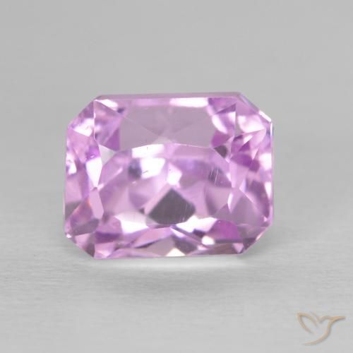 3.08ct Natürlicher Königslila Rosa Kunzit, Smaragdschliff, VS
