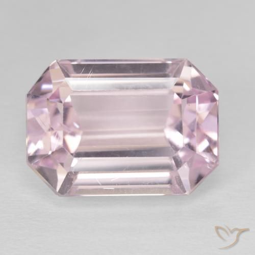 15.55ct Natürlicher hellrose-rosa Kunzit, Smaragdschliff, VS