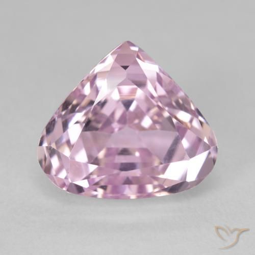 9.26ct Natürlicher hellrosa Kunzit, Birnenform, VVS