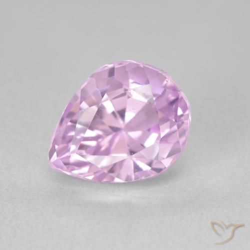 3.68ct Natürlicher Mittelviolett Kunzit, Birnenform, VVS-VS