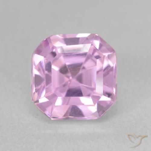 2.91ct Natürlicher Rosaviolettes Lila Kunzit, Smaragdschliff, VVS-VS