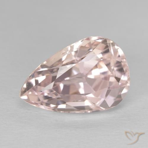 10.49ct Natürlicher Flamingorosa Kunzit, Birnenform, VVS-VS