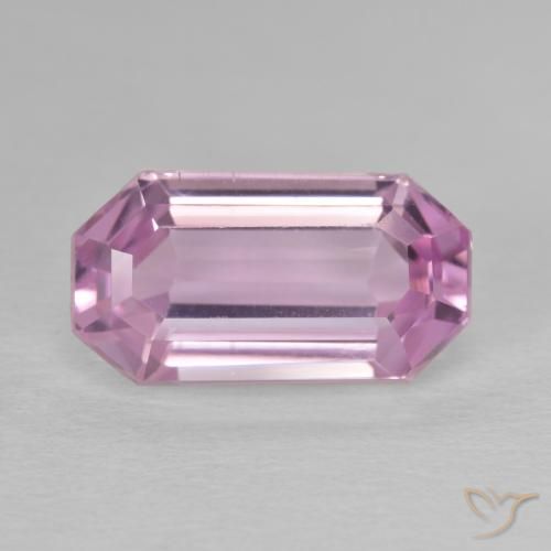 6.47ct Natürlicher Sehr helles Royal Purple Pink Kunzit, Smaragdschliff, VVS-VS