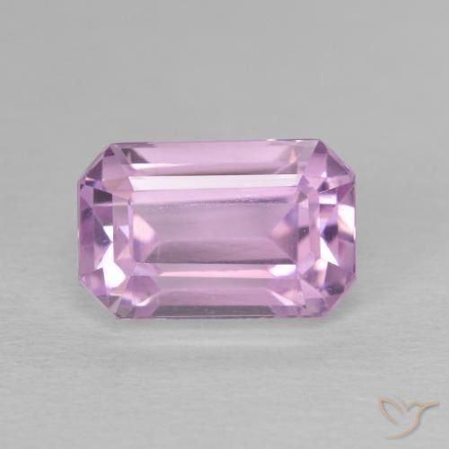 4.05ct Natürlicher Mittelrosa Kunzit, Smaragdschliff, VVS-VS