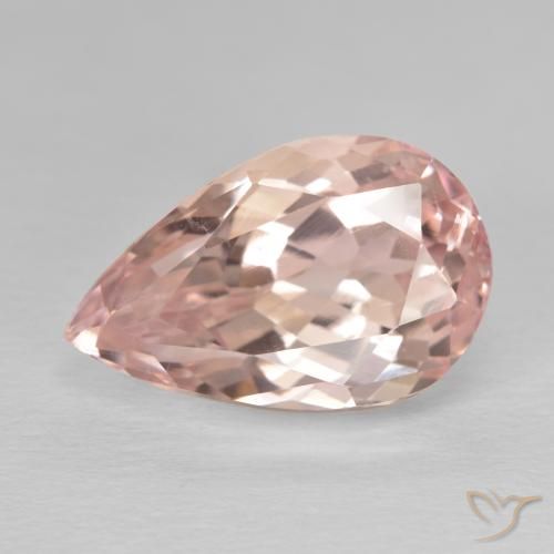 11.21ct Natürlicher Mittelrosa Kunzit, Birnenform, VVS-VS