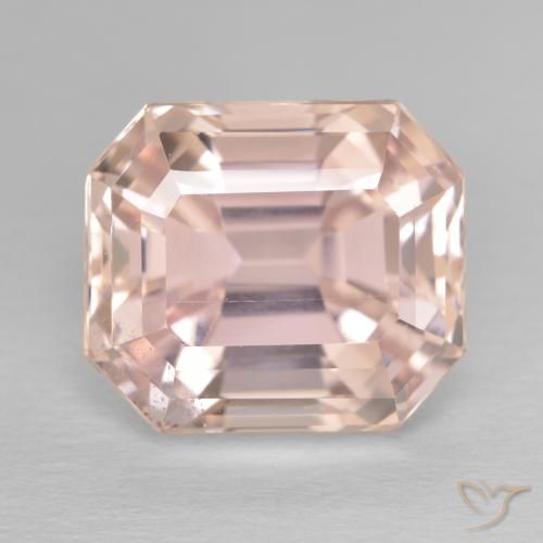 11.86ct Natürlicher Mittelrosa Kunzit, Smaragdschliff, VS