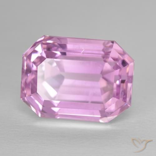 9,17 ctw natürlicher Helles Royal Lila Pink Kunzit, Oktagonschliff, VS