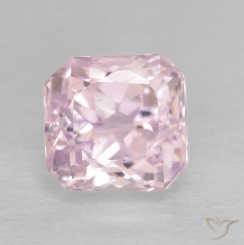 2.48ct Natürlicher hellrosa Kunzit, Smaragdschliff, VS