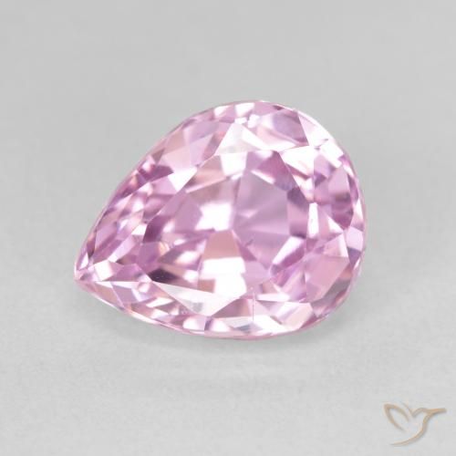 5.15ct Natürlicher Kirschrosa Kunzit, Birnenform, VS