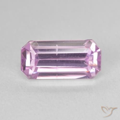 3.79ct Natürlicher Kaugummi Rosa Kunzit, Smaragdschliff, VS