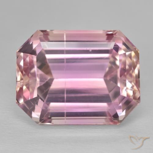 29.93ct Natürlicher pink Kunzit, Smaragdschliff, VS