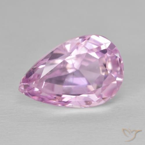 8.05ct Natürlicher Mittelrosa Kunzit, Birnenform, VS