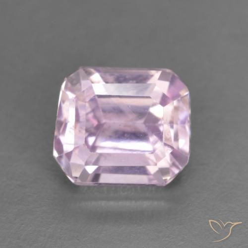 1.63ct Natürlicher Medium Light-Pink Kunzit, Smaragdschliff, VVS-VS