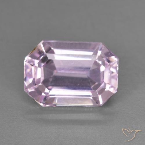4.66ct Natürlicher Lila-rosa Kunzit, Smaragdschliff, VS