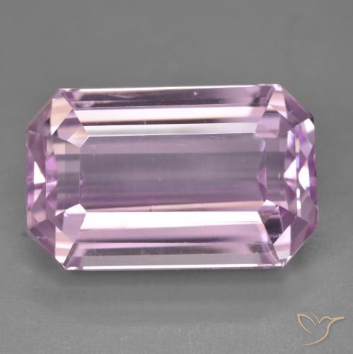 22.43ct Natürlicher Mittelrosa Kunzit, Smaragdschliff, VVS-VS
