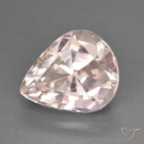 8.23ct Natürlicher Flamingorosa Kunzit, Birnenform, VVS-VS