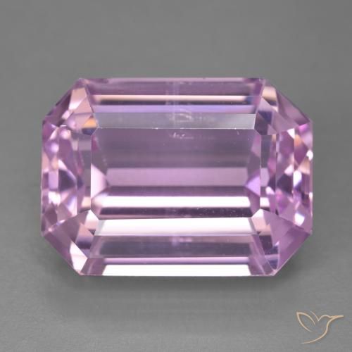 21.73ct Natürlicher Sehr helles Rosa Kunzit, Smaragdschliff, VVS-VS