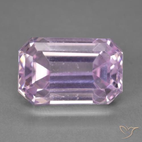 10.68ct Natürlicher Kirschrosa Kunzit, Smaragdschliff, VVS