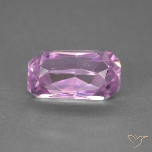 2.49ct Natürlicher Lila-rosa Kunzit, Smaragdschliff, VVS