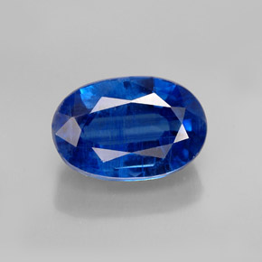 1,59 ctw natürlicher blauer Disthen, Oval Schliff, SI