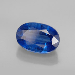 1,59 ctw natürlicher blauer Disthen, Oval Schliff, SI