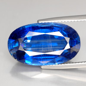 17,01 ctw natürlicher blauer Disthen, Oval Schliff, VS-SI