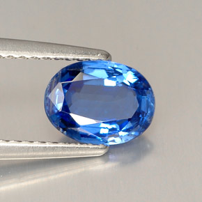 1,45 ctw natürlicher blauer Disthen, Oval Schliff, VS