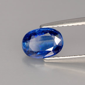 1,03 ctw natürlicher blauer Disthen, Oval Schliff, VS-SI