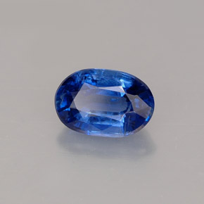 1,02 ctw natürlicher blauer Disthen, Oval Schliff, VS-SI