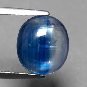 4,83 ctw natürlicher blauer Disthen, Transparent, Transparent / Lichtdurchlässig