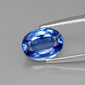 1,57 ctw natürlicher blauer Disthen, Oval Schliff, VS