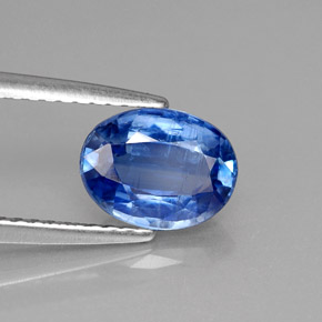 1,57 ctw natürlicher blauer Disthen, Oval Schliff, VS