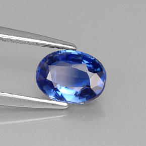 0,97 ctw natürlicher blauer Disthen, Oval Schliff, VS