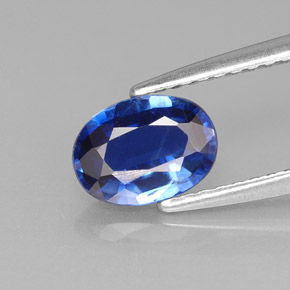 0,98 ctw natürlicher blauer Disthen, Oval Schliff, VS
